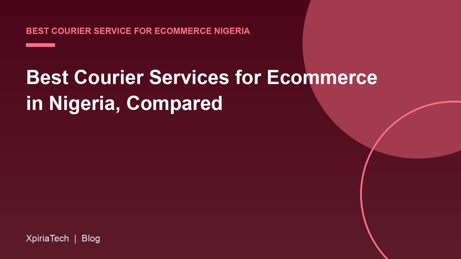Cover graphic for the article: Best Courier Services for Ecommerce in Nigeria, Compared