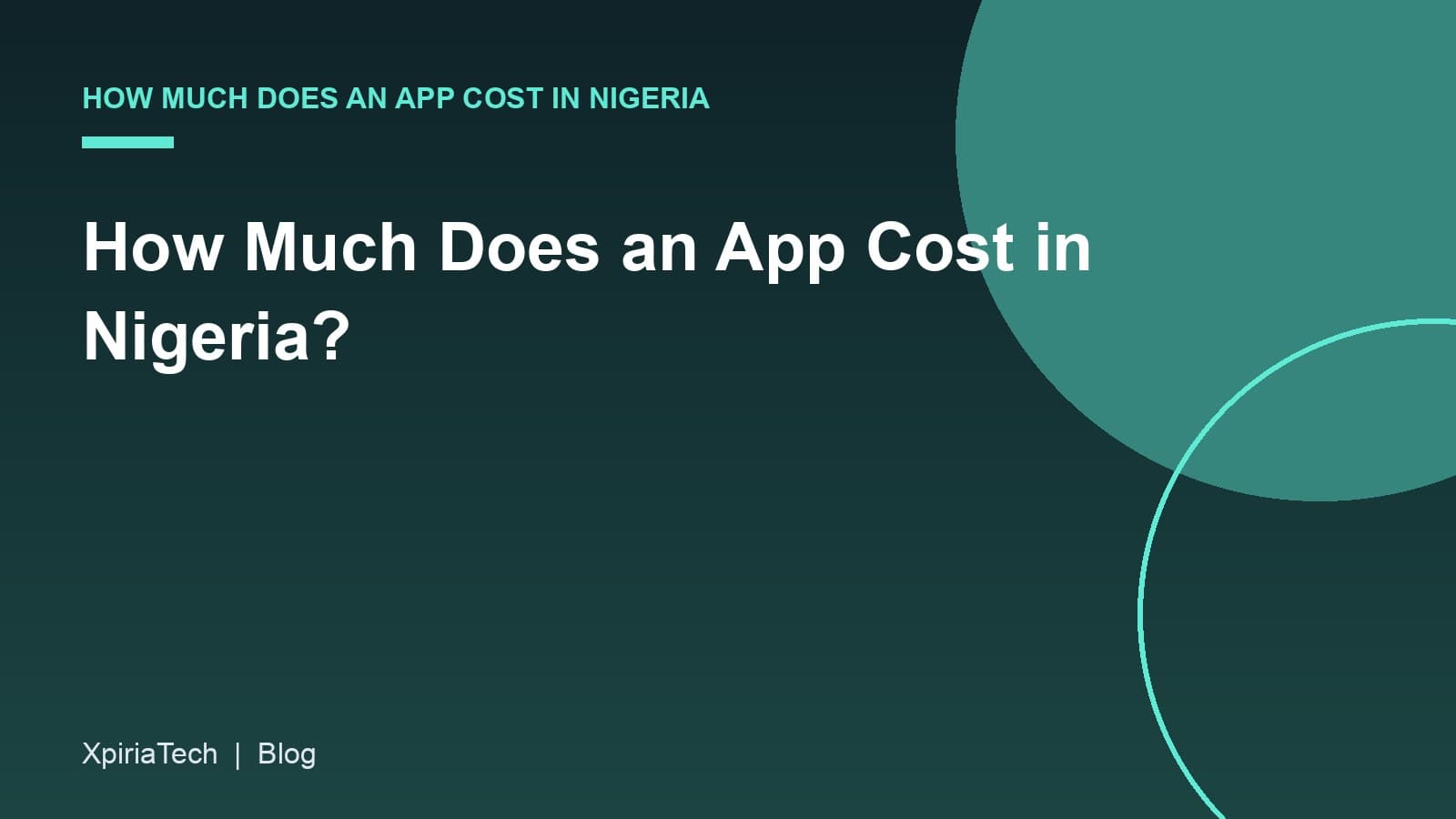Cover graphic for the article: How Much Does an App Cost in Nigeria?